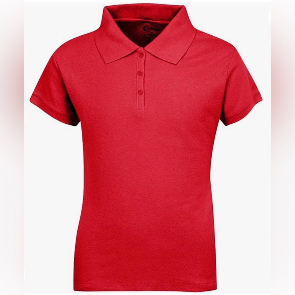 NEW - Junior Short Sleeve Polo Shirt - Red